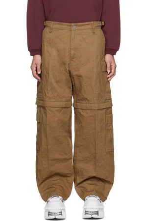 Vetements Metalized Wrinkled Cargo Pants