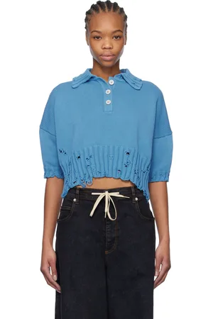 Marni Blue Cotton Polo