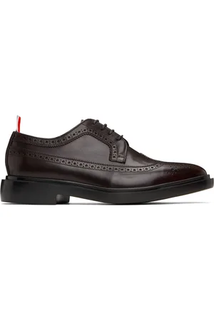 Thom Browne Brown Rubber Sole Longwing Derbys