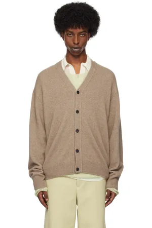 Auralee Beige Baby Cashmere Knit Cardigan