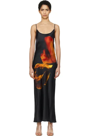 Silk Laundry Black 1996 Midi Dress