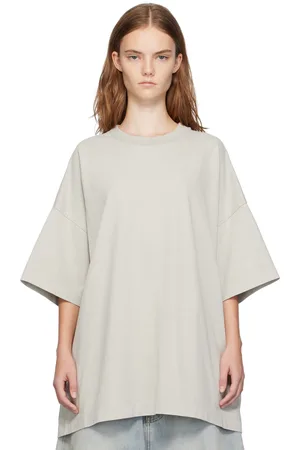 FEAR OF GOD Gray Heavy Cotton T-shirt