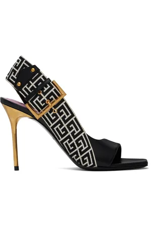 Balmain Black Rudy Heeled Sandals