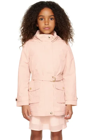 Chloé Kids Pink Belted Coat