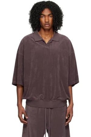 FEAR OF GOD Purple Single-Button Polo