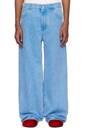 Marni Blue Organic Wide-Leg Jeans