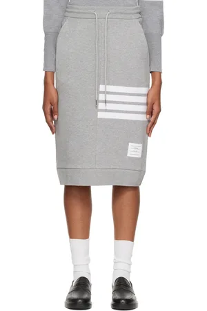 Thom Browne Grey Engineered 4-Bar Skirt