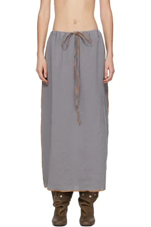 Baserange Gray Max Maxi Skirt
