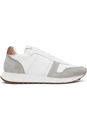 Paul Smith White & Gray Eighties Sneakers