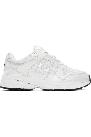 Coach Silver & White C301 Sneakers