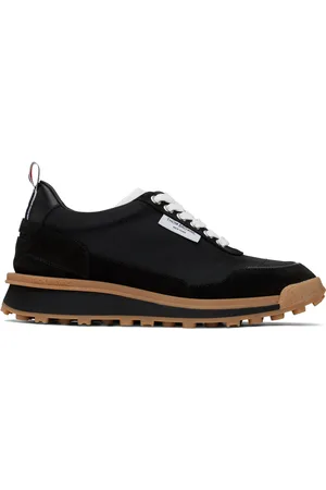 Thom Browne Black Tech Nylon Alumni Sneakers