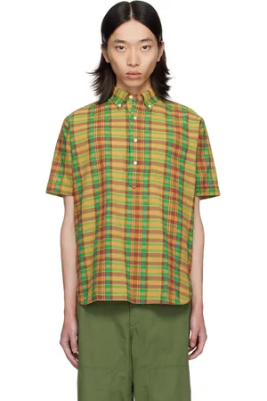 Beams Yellow & Green BD Pullover Madras Shirt