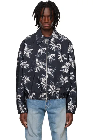 SYSTEM Flower Printed Bomber Jacket