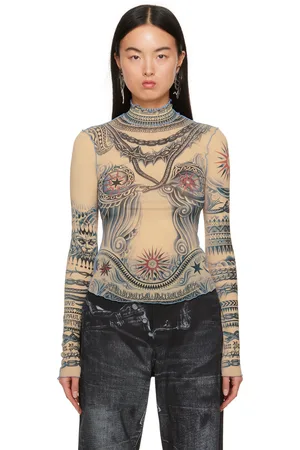 Jean Paul Gaultier Beige Soleil Turtleneck