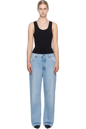Alaïa Black & Blue Tank Body Denim Jumpsuit
