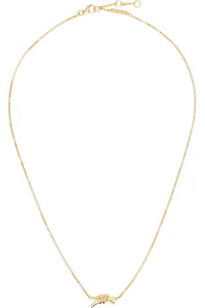 Bottega Veneta Gold Knot Necklace