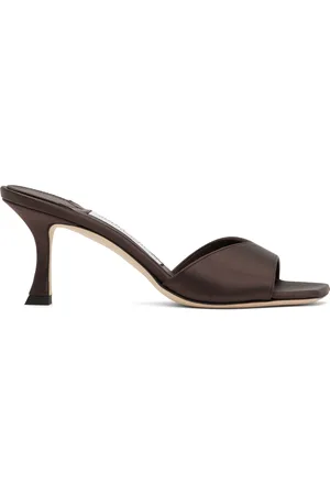 Jimmy Choo Brown Skye 70 Heeled Sandals
