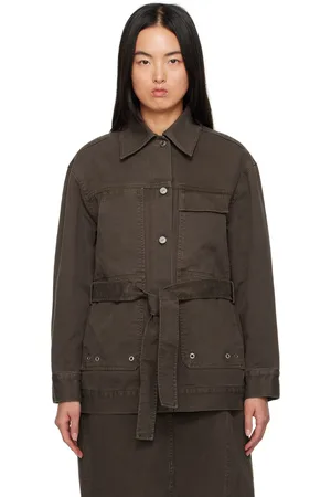 3.1 Phillip Lim Brown Belted Denim Jacket