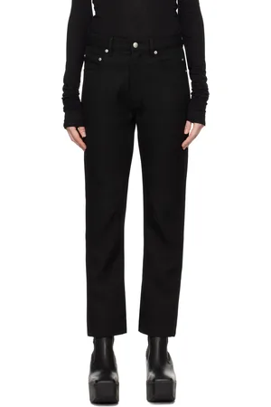 Rick Owens Black Porterville Detroit Cut Trousers