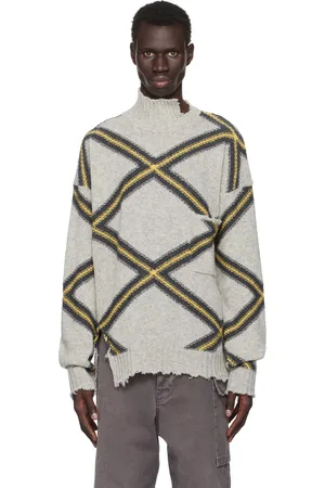 Marni Gray Broken Wool Sweater