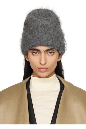 Totême Gray Alpaca Knit Beanie