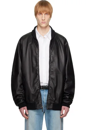 The Row Shawn Leather Bomber Jacket