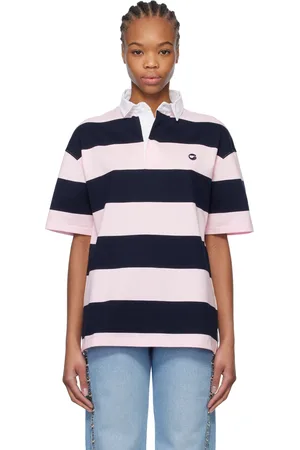 COPERNI Pink & Blue Striped Polo