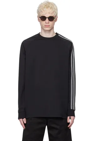 Y-3 Black 3-Stripes Long Sleeve T-Shirt