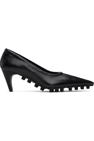 Marni Black Nappa Spike Heels