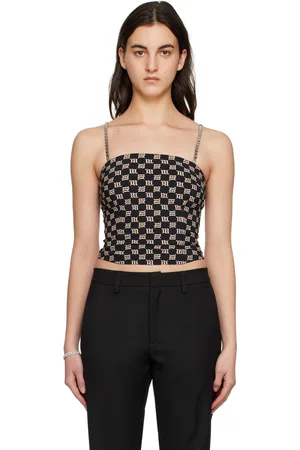 MISBHV Black Monogram Tank Top