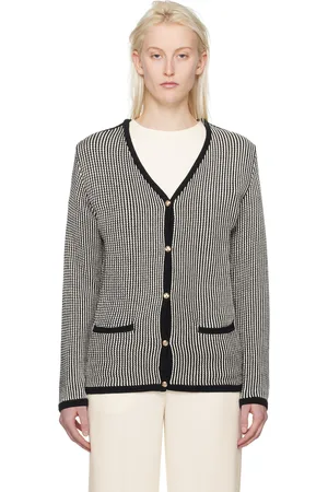 ANINE BING Black & White Dave Cardigan