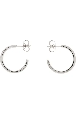 Maison Margiela Silver Logo Earrings