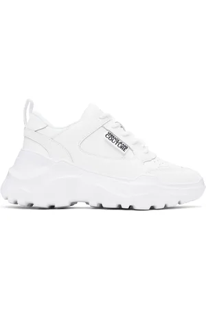 VERSACE White Speedtrack Sneakers