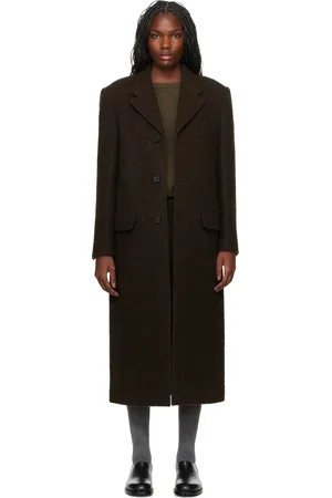 DUNST 3 Button Boucle Wool Coat