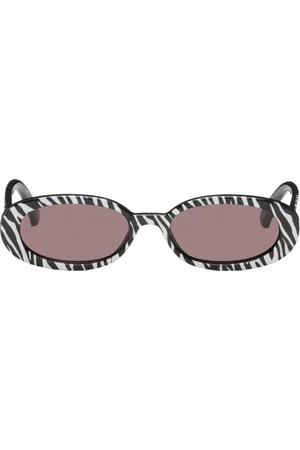 Le Specs Black & White Outta Love Sunglasses