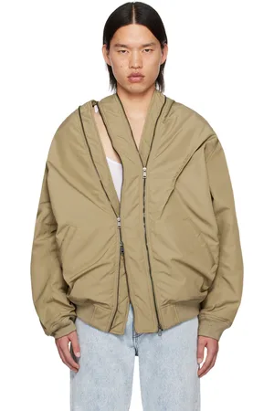 Y / PROJECT Beige Double Zip Bomber Jacket
