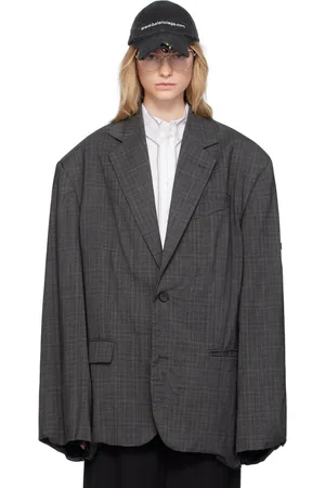 Balenciaga Gray Skater Tailored Blazer