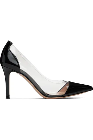 Gianvito Rossi Black Plexi 85 Heels