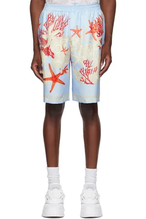 VERSACE Blue Barocco Sea Shorts