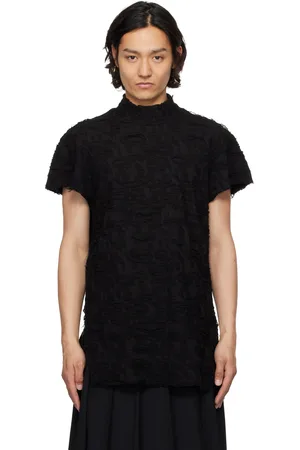 JULIUS Fibroin Mock Neck T-shirt