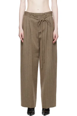 Alexander Wang Brown Self-Tie Trousers