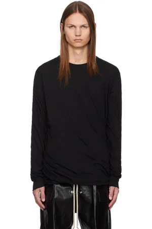 Rick Owens Black Porterville Double Long Sleeve T-Shirt