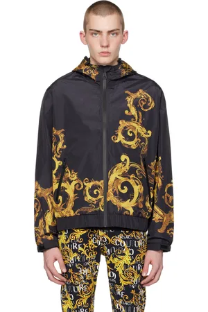 VERSACE Black Watercolor Couture Jacket