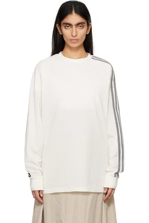 Y-3 Off-White 3-Stripes Long Sleeve T-Shirt