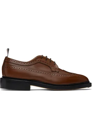 Thom Browne Brown Longwing Brogue Oxfords