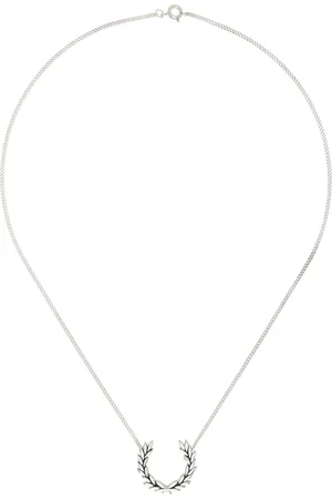 Fred Perry Silver Laurel Wreath Necklace