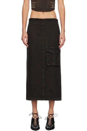 Miaou Freya Denim Maxi Skirt