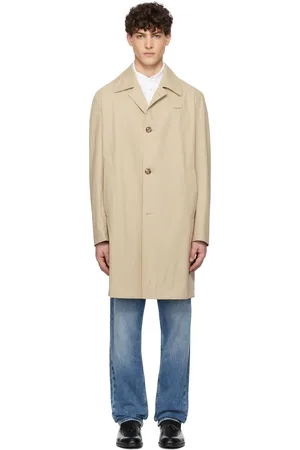 HUGO BOSS Beige Classic-Fit Coat