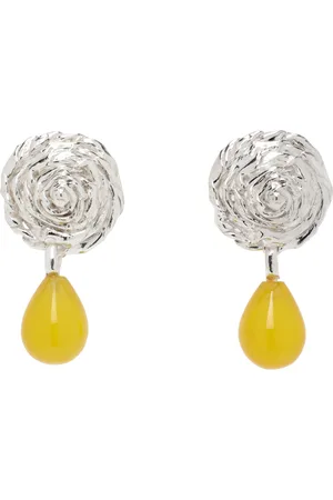 Corali Silver Breton Sunflower Earrings