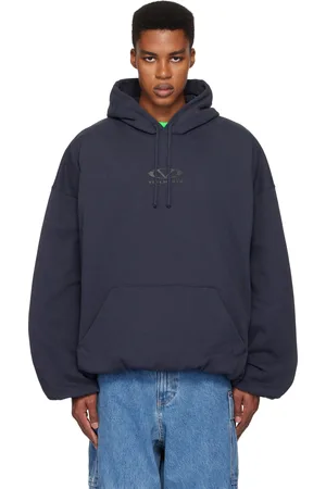 Vetements Oval Logo Cropped Boxy Hoodie